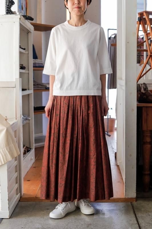 YAECA ヤエカ　フローレンス　花柄　フラワー　タックキュロット　リバティ YAECA (ヤエカ) WRITE CULOTTES LIBERTY / ライトキュロットリバティ