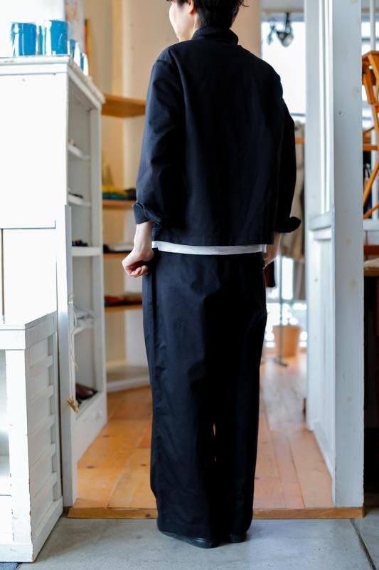 ゴーシュ　カツラギジャケット　ブラック ゴーシュ カツラギジャケット - SUSCON + RUSTIC HOUSE ONLINESTORE