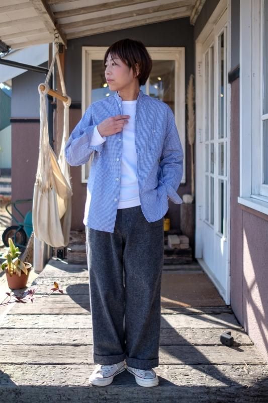 SUNSHINE サンシャインクラウド ギンガムチェックシャツ 長袖