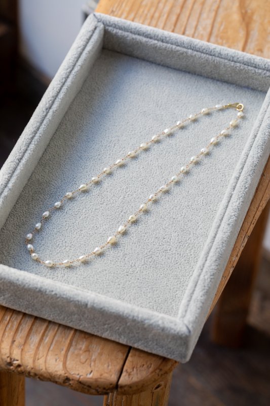 SOURCE Keshi Pearl Chain Necklace / Short