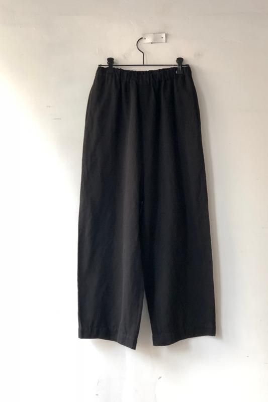 ゴーシュ リネンコットンツイル ワイドパンツ - SUSCON + RUSTIC