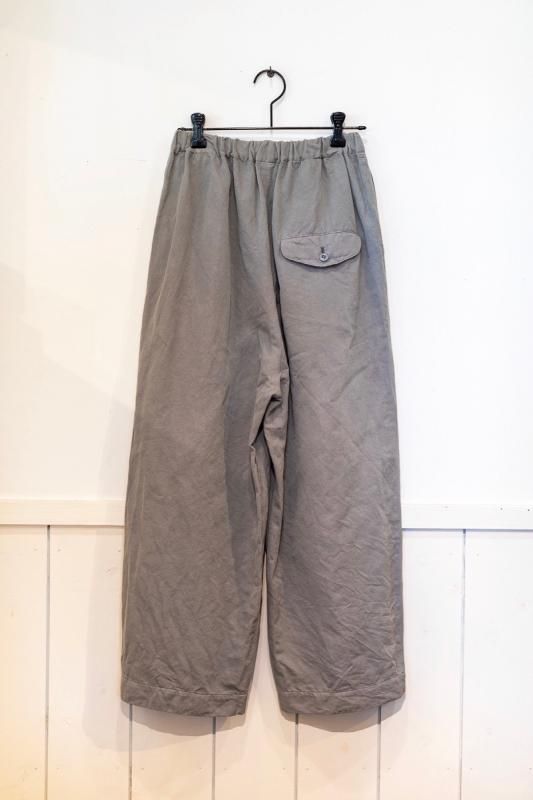 ゴーシュ リネンコットンツイル ワイドパンツ - SUSCON + RUSTIC ゴーシュ リネンコットンツイル ワイドパンツ - SUSCON + RUSTIC