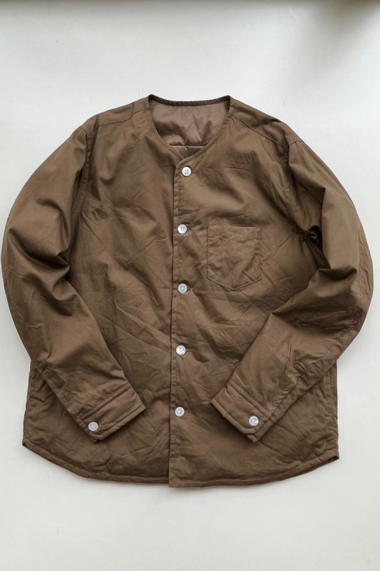 【通販 人気】 ゴーシュ ノーカラーダウンシャツ - SUSCON + RUSTIC HOUSE ジャケット・アウター