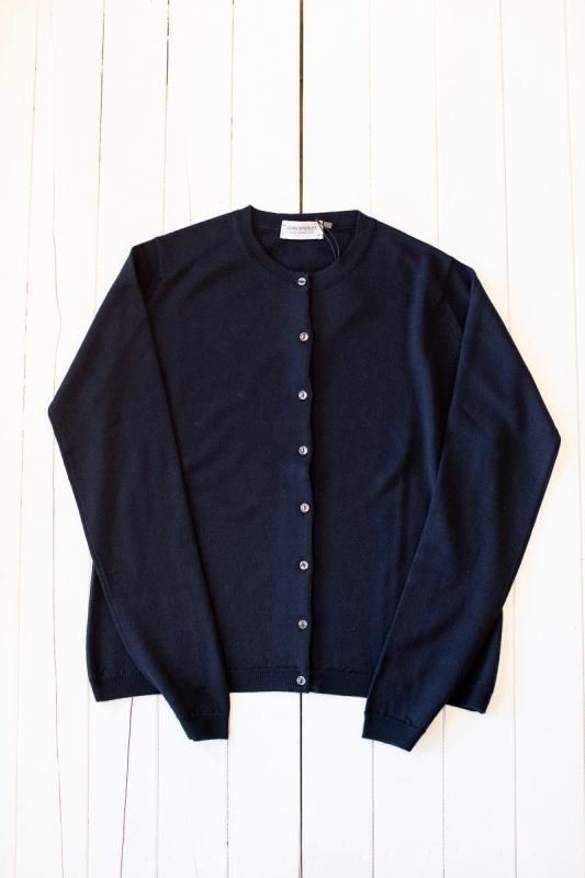 JOHN SMEDLEY WILLAクルーネックカーディガン - SUSCON + RUSTIC JOHN SMEDLEY WILLAクルーネックカーディガン - SUSCON + RUSTIC