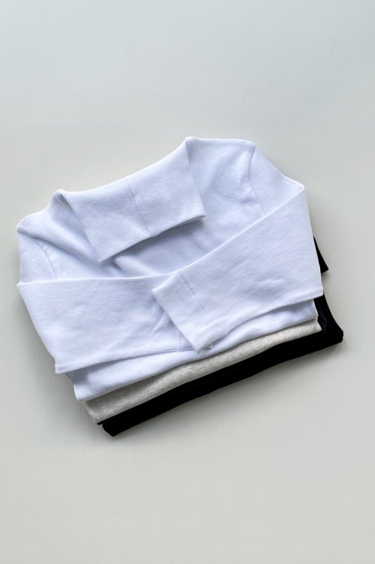 homspun の定番素材　テレコ  ハイネック半袖Tシャツ