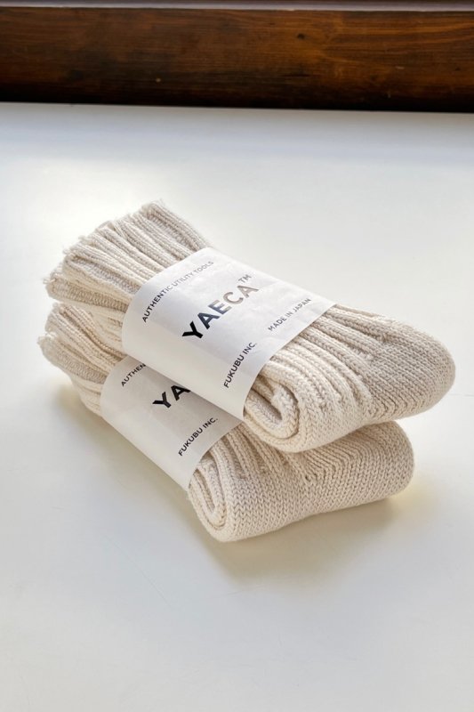 YAECA cotton  ソックス(ユニセックス)