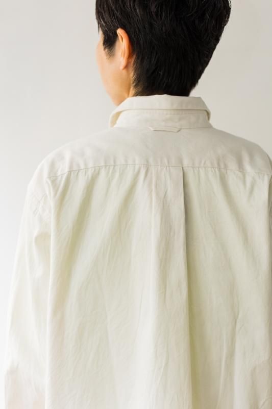 23ss 着用数回 YAECA ボタンシャツワイド WHITE ユニセックス YAECA ボタンシャツワイド ホワイト（ユニセックス） - SUSCON +