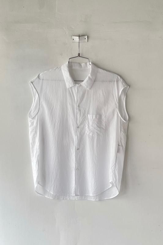 ゴーシュ 80/1ローン・ダイ(無地)フレンチスリーブシャツ ゴーシュ 80/1ローン・ダイ(無地)フレンチスリーブシャツ