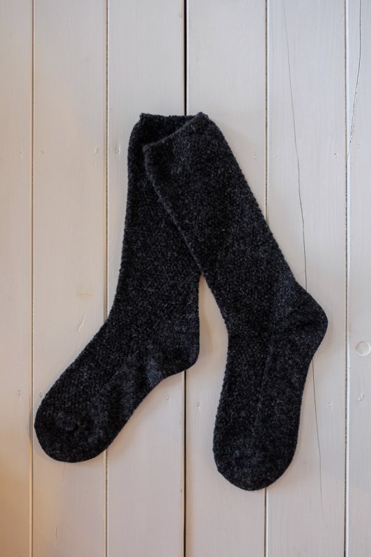 evam eva moss stitch socks