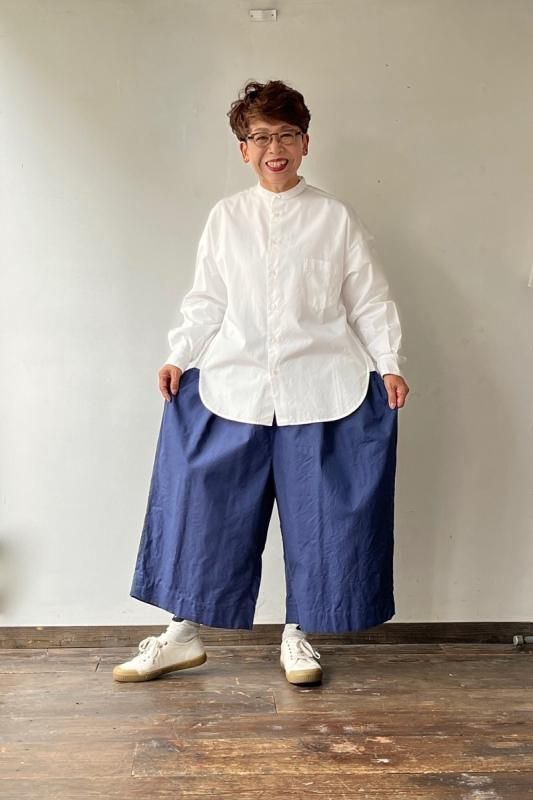 ゴーシュ コットンオックス ワイドキュロットパンツ - SUSCON + ゴーシュ コットンオックス ワイドキュロットパンツ - SUSCON +