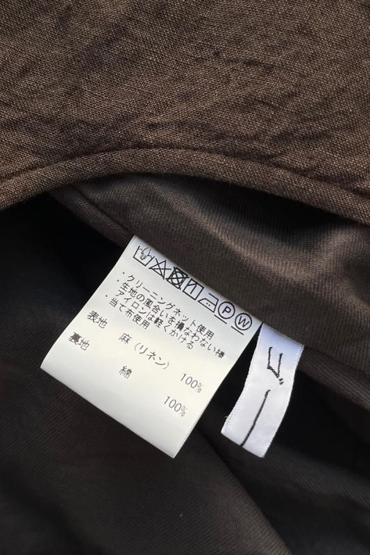 ゴーシュ ブラウンリネン ノースリーブワンピース - SUSCON + RUSTIC