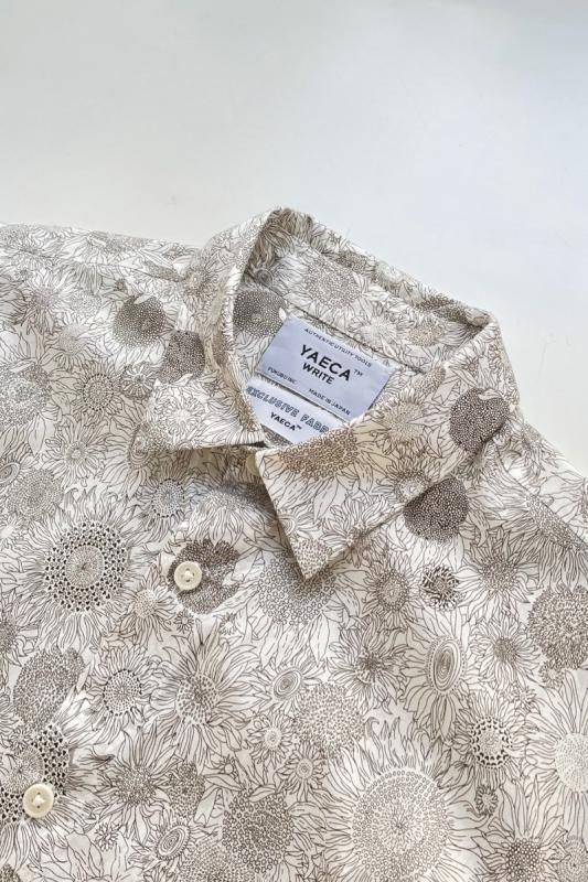 YAECA WRITE 半袖 ボタンシャツ(リバティプリント) - SUSCON + RUSTIC HOUSE ONLINESTORE