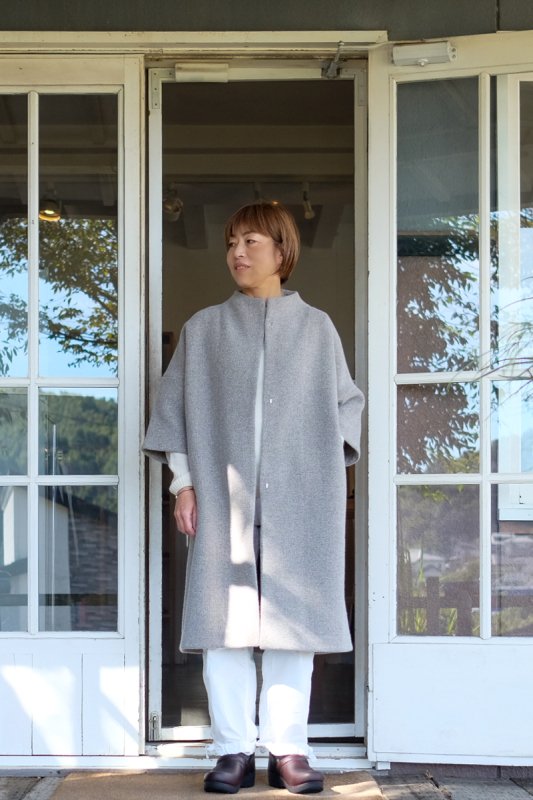 evam eva wool tweed coat