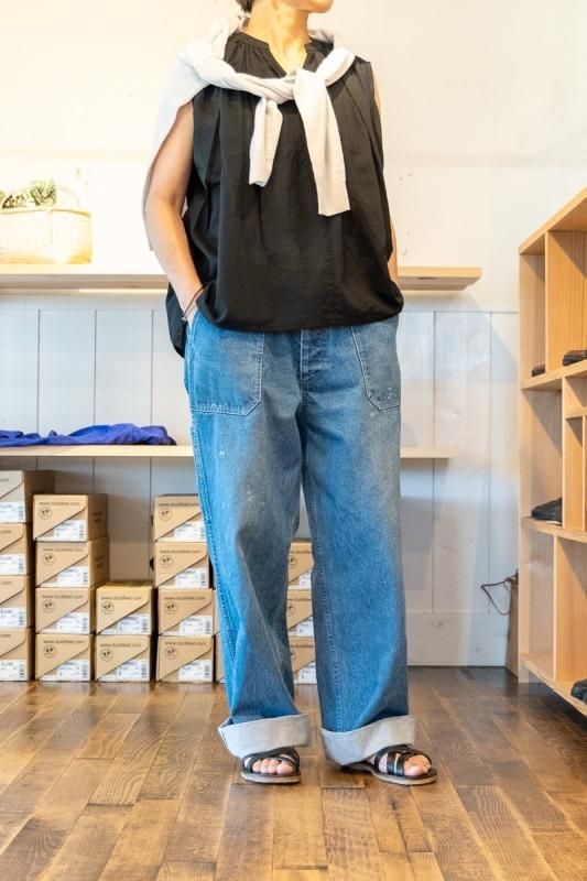 ふわりとして、涼しい」evam eva cotton lawn sleeveless