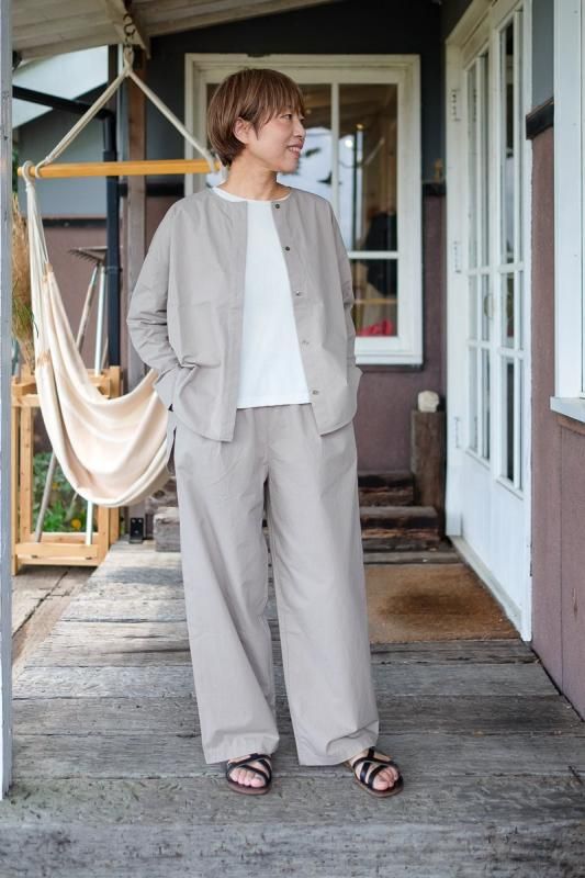 evam eva cotton wide pants - SUSCON + RUSTIC HOUSE ONLINESTORE
