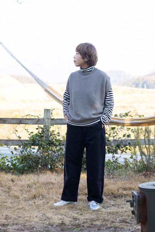 25SS evam eva モスステッチベスト moss stitch vest 25SS evam eva モスステッチベスト moss stitch vest na-na