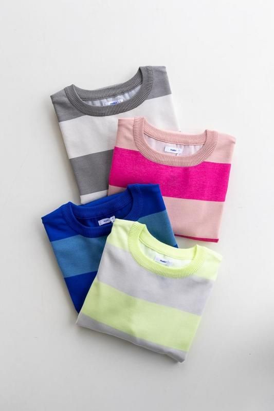 トップス maillot Wide Border Half Sleeve T PNK 3 maillot「wide border half sleeve-Tee」 - SUSCON + RUSTIC