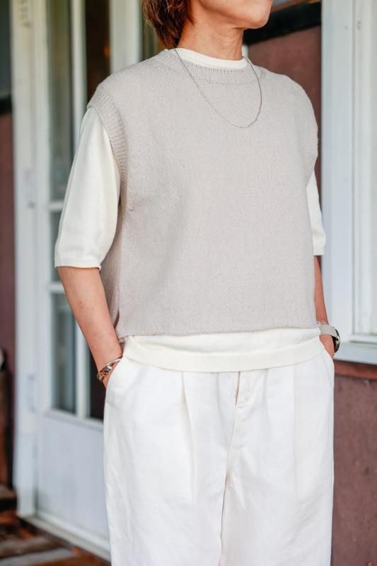 evam eva wool lily vest