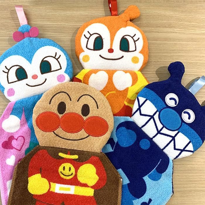 マスコットドレスタオル アンパンマン ばいきんまん ドキンちゃん コキンちゃん バンダイ