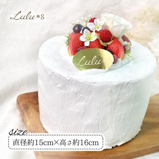 ホワイトローズのストロベリーケーキ クレイケーキ フェイクケーキ
