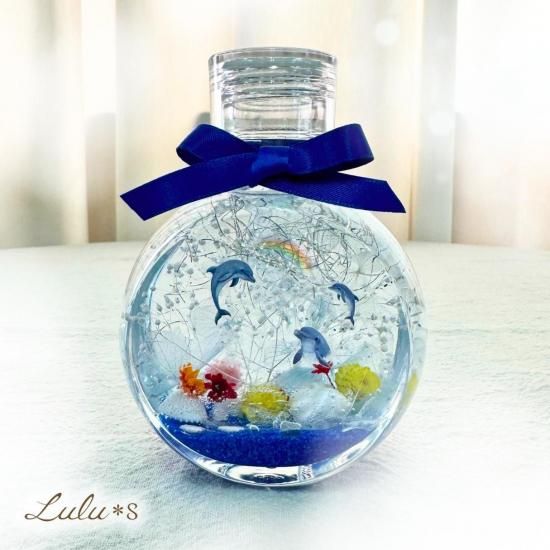 ◆ハーバリウム　293 バラとジニアの春待ちbottle *.:。 ◇ハーバリウム 293 バラとジニアの春待ちbottle *.:。 ◇ハー