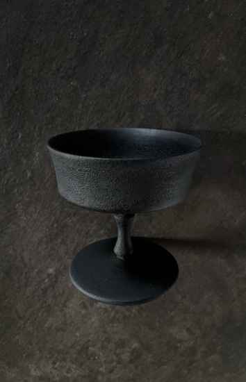 ソーサー ロー twoodworks 船木智仁 black wood Saucer Low / ソーサー ロー 船木智仁作, Dtree gallery