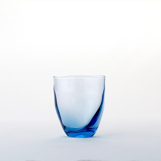 青森県/白神ガラス工房】ゆらめきグラス ロング