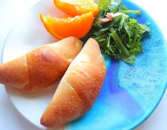 うるまブルー 皿 朝食プレート 23㎝【沖縄県/うるま陶器