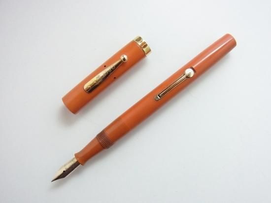 ウォーターマン 万年筆 ＃52 1/2 V オレンジ Waterman - ウォーターマン カレン コーラルオレンジGT