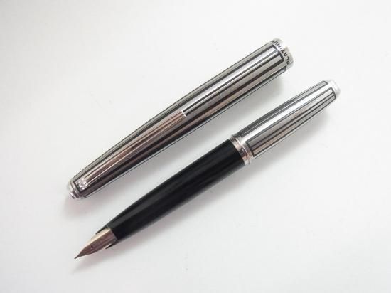 プラチナ 万年筆 ショートサイズ ストライプ 14K 細字 ビンテージ U114 プラチナ 万年筆 ショートサイズ ストライプ 14K 細字