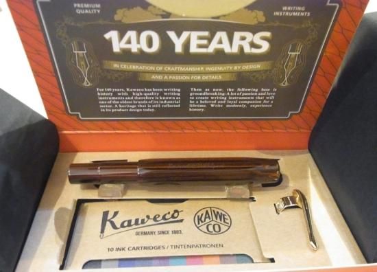 KAWECO カヴェコ 万年筆 生誕140周年限定 エボナイト スポーツ EF