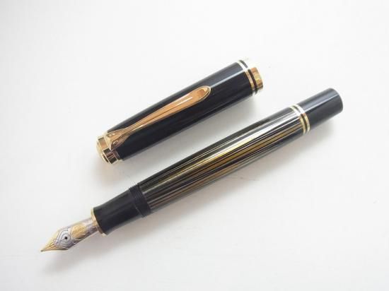 ペリカン スーベレーン M800 茶縞 (EF) - PEN-LAND(ペンランド