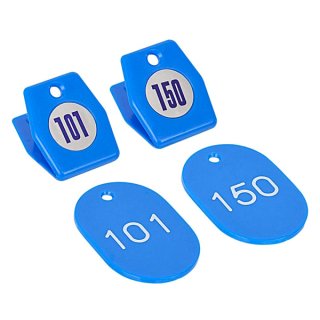 スチロールクロークチケットA型(101〜150) 青