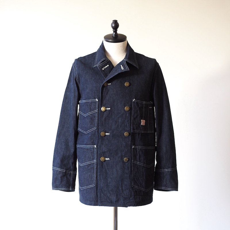 HEADLIGHT / 9.5oz. SPECIAL WEAVE DENIM DOUBLE BREASTED COAT