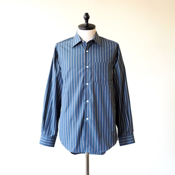 <img class='new_mark_img1' src='https://img.shop-pro.jp/img/new/icons14.gif' style='border:none;display:inline;margin:0px;padding:0px;width:auto;' />WORKERS / Saint-Germain Shirt, Stripe Broadcloth