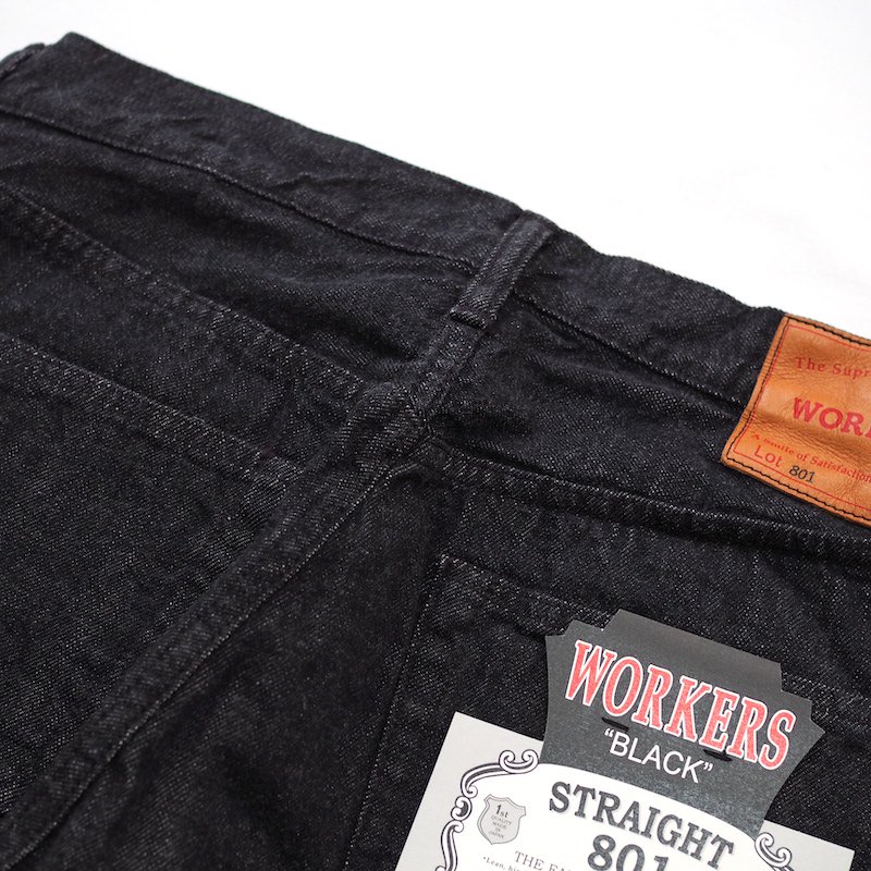 WORKERS / Lot  / Straight Jeans Black   Select Shop Sunday