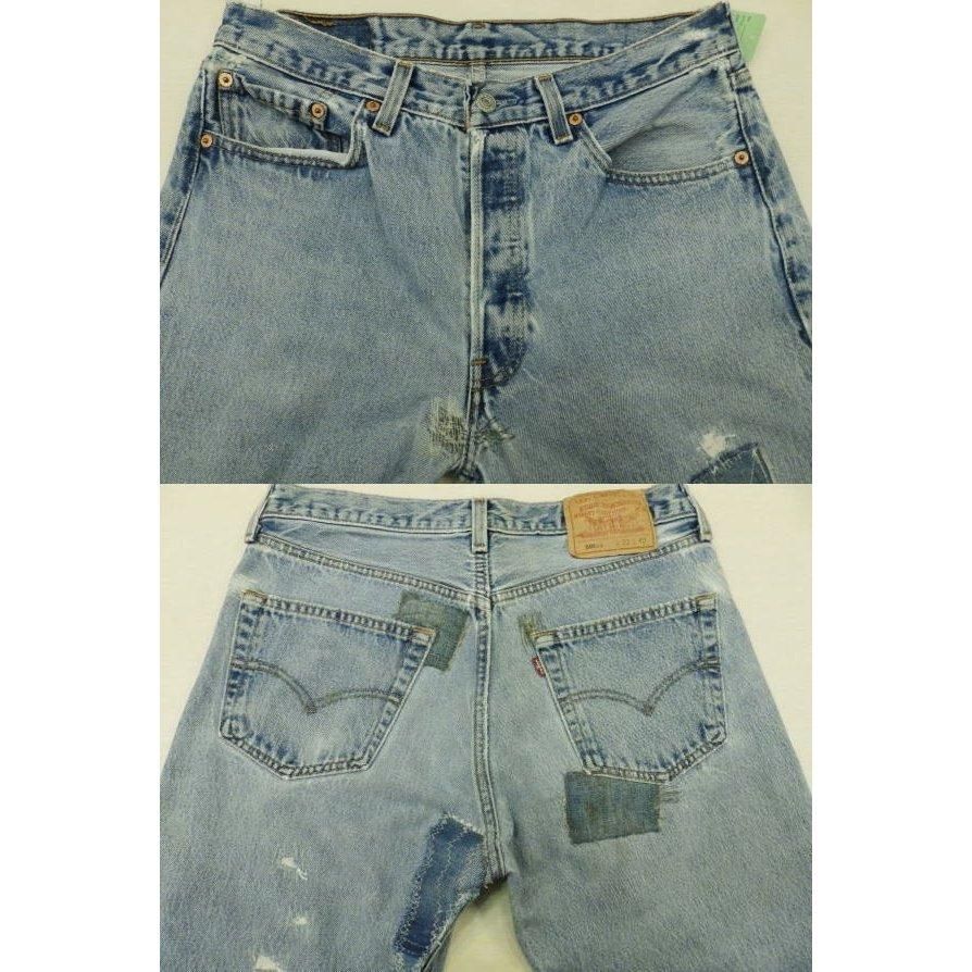 リーバイス501 古着 LEVIS501 リペア加工 ダメージカスタム MADE リーバイス501 古着 LEVIS501 リペア加工 ダメージカスタム MADE