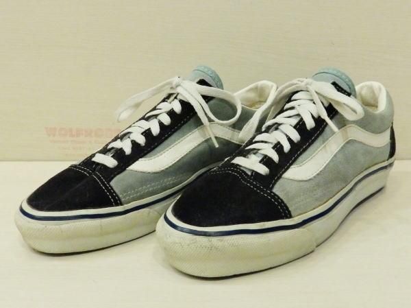 バンズ VANS オールドスクール USA製 黒×ブルーグレイ 80S-90S 