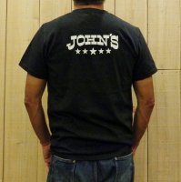 ジョンズクロージング Tシャツ チャコール JOHN'S CLOTHING ファイブスター LOGO T-SHIRT 正規取扱店
