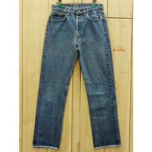 リーバイス501 LEVIS501 古着 ハチマル 80S MADE IN USA ジーンズ W29×L30 裾フリンジ加工 -  ウルフローブ/WOLFROBE online store