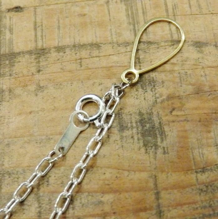 Button Works ボタンワークス シルバーコイン ネックレス