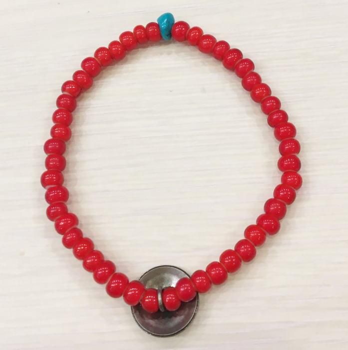Button Works ボタンワークスRED4 ビーズ ブレスレット コンチョ Button Works ボタンワークスRED4 ビーズ ブレスレット コンチョ