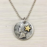 Button Works ボタンワークス シルバーコイン ネックレス Mercury Dime Coin Necklace-FC 通販