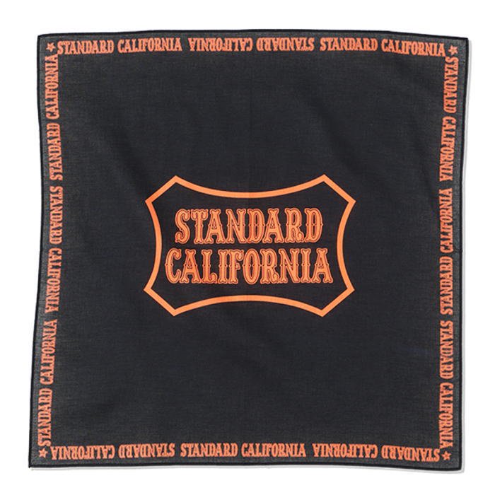 スタンダードカリフォルニア STANDARD CALIFORNIA Logo Bandana ブラック バンダナ 通販 -  ウルフローブ/WOLFROBE online store