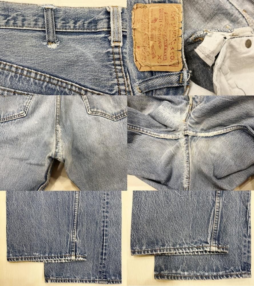 リーバイス501 古着 LEVIS501 ダメージジーンズ 80S ハチマル リーバイス501 古着 LEVIS501 ダメージジーンズ 80S ハチマル