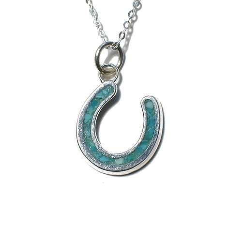CALIFOLKS HORSESHOE TURQUOISE INLAY NECKLACE ホースシュー ターコイズ ネックレス ユニセックス Made  in USA シルバー 通販 - ウルフローブ/WOLFROBE online store