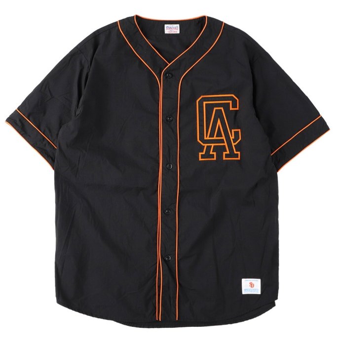 20%OFF セール スタンダードカリフォルニア ベースボールシャツ ブラック STANDARD CALIFORNIA Baseball Shirt  通販 - ウルフローブ/WOLFROBE online store