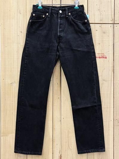 美品 リーバイス501 古着 90s 黒 LEVIS501 ブラックジーンズ W28×L29 ...