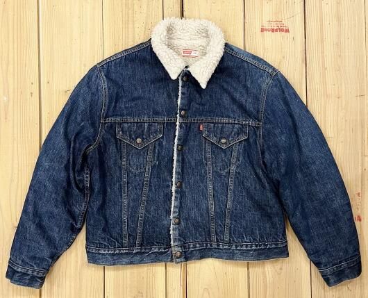 美品 リーバイス デニム ボアジャケット 古着 Gジャン LEVIS ジージャン 70S 48 大きいサイズ MADE IN USA 米国製 通販 -  ウルフローブ/WOLFROBE online store