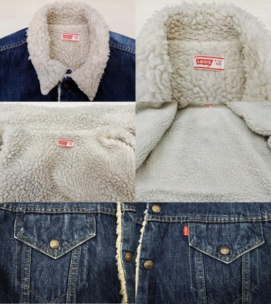 美品 リーバイス デニム ボアジャケット 古着 Gジャン LEVIS 美品 リーバイス デニム ボアジャケット 古着 Gジャン LEVIS
